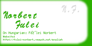 norbert fulei business card